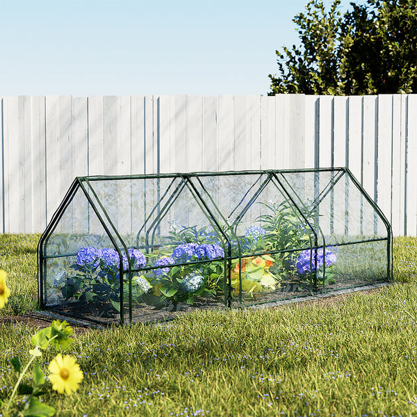 Greenfingers Greenhouse 2.7x0.9x0.9M Mini Green House Raised Garden Bed Planter Box Tristar Online