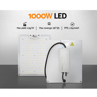 Greenfingers Max 1000W LED Grow Light Full Spectrum Indoor Veg Flower All Stage Tristar Online