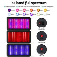 Greenfingers 1200W LED Grow Light Full Spectrum Tristar Online