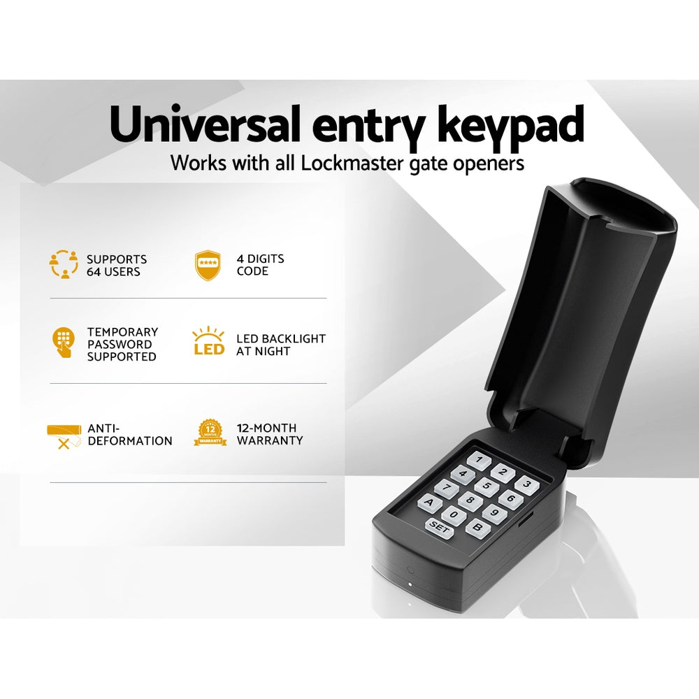 Lockmaster Universal Wireless Wired Keypad Security Control For Gate Opener Tristar Online