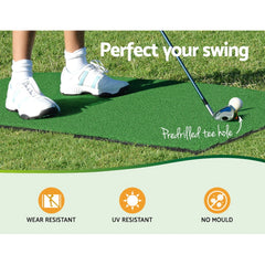 Everfit Golf Hitting Mat Portable Driving Range Practice Training Aid 80x60cm Tristar Online