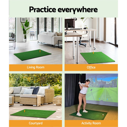 Everfit Golf Hitting Mat Portable Driving Range Practice Training Aid 80x60cm Tristar Online