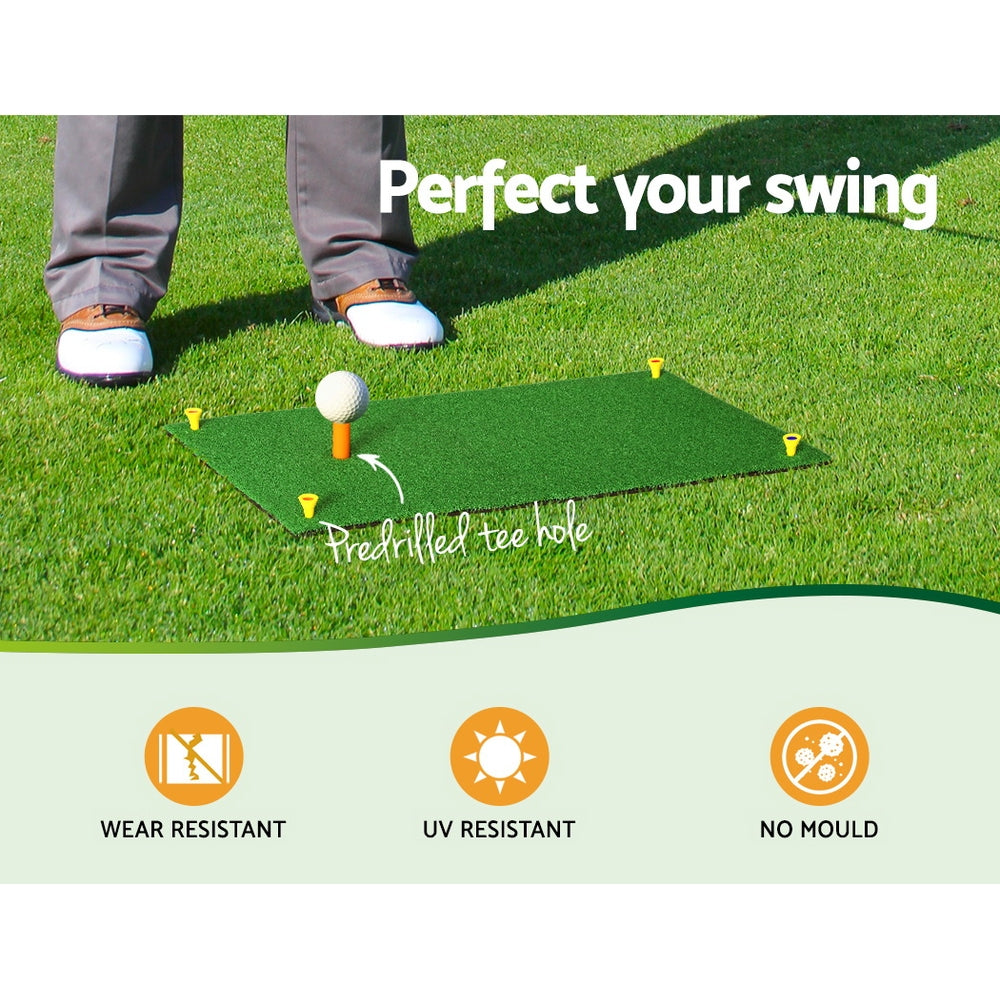Everfit Golf Hitting Mat Portable Driving Range Practice Training Aid 60x30cm Tristar Online