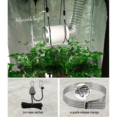 Greenfingers Hydroponics Grow Tent Ventilation Kit Vent Fan Carbon Filter Duct Ducting 4 inch Tristar Online