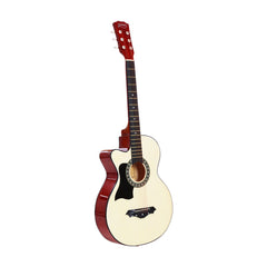 ALPHA 38 Inch Wooden Acoustic Guitar Left handed with Accessories set Natural Wood Tristar Online