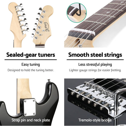 Alpha 41 Inch Electirc Guitar Humbucker Pickup Switch Full Size Skull Pattern Tristar Online