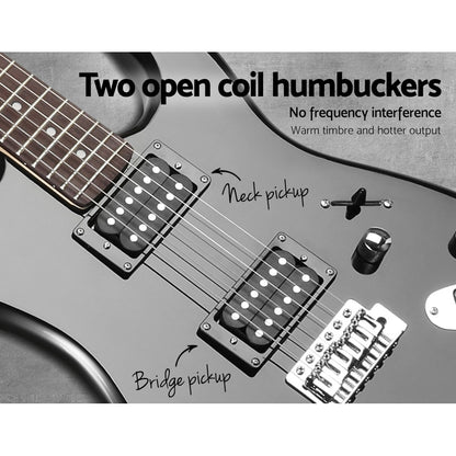 Alpha 41 Inch Electirc Guitar Humbucker Pickup Switch Full Size Skull Pattern Tristar Online