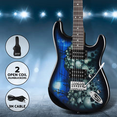 Alpha 41 Inch Electirc Guitar Humbucker Pickup Switch Full Size Black Tristar Online