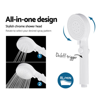 Devanti Outdoor Gas Hot Water Heater Portable Camping Shower 12V Pump Black Tristar Online