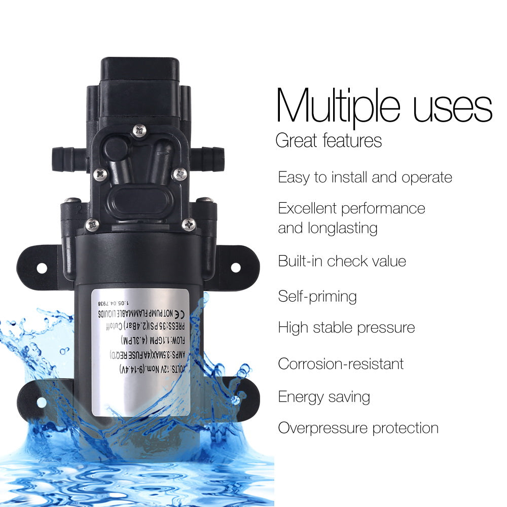12V Portable Water Pressure Shower Pump Tristar Online
