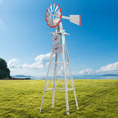 Garden Windmill 4FT 146cm Metal Ornaments Outdoor Decor Ornamental Wind Will Tristar Online