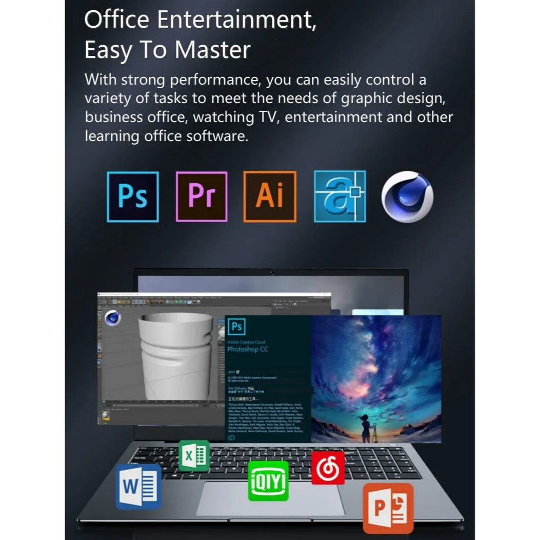 Trion Infinity 700 15.6" 11th Gen Laptop i7-1165G7 Intel Iris Xe Graphics Windows 10 Pro - Gray Refurbished (Grade-B) Trion