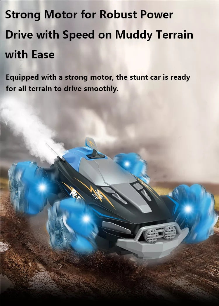 Remote Control RC Stunt Smart Spray Toy Car For Kids With Watch Gesture Trion