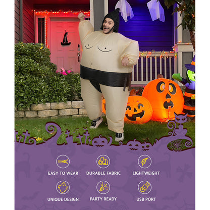 Inflatable Costume Halloween Adult Suit Party Cosplay Sumo Blow up Tristar Online