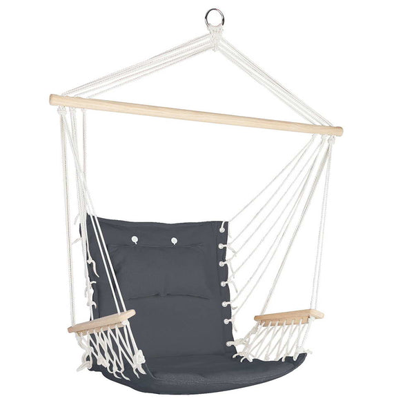 Gardeon Hammock Hanging Swing Chair - Grey Tristar Online