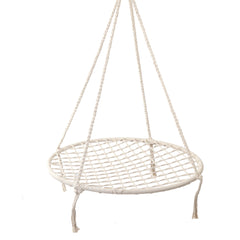 Gardeon Kids Swing Hammock Chair 100cm - Cream Tristar Online