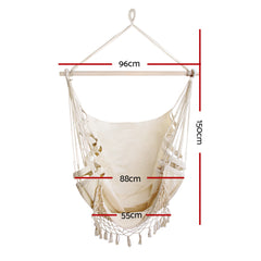 Gardeon Hammock Swing Chair - Cream Tristar Online