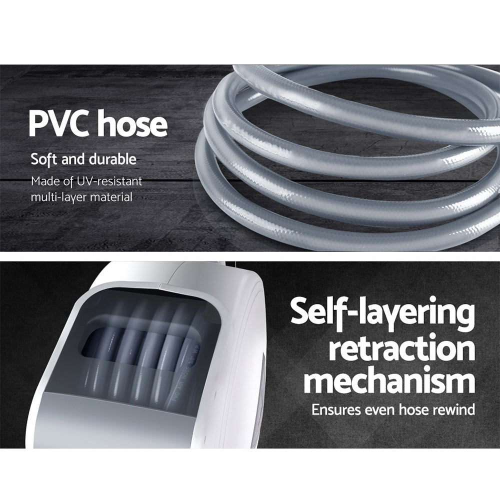 Giantz Air Hose Reel 10m Retractable Rewind Swivel Wall Mount Compressor Garage Tristar Online