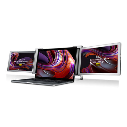 10.1 inches Trifold Portable Monitor 1080P IPS FHD Monitor Screen Extender For Laptop - Grey (Open Never Used) Trion
