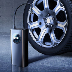 Portable Car Tire Inflator Wireless Pump with Digital Display Car Motorcycle Bike Pump - Black Tristar