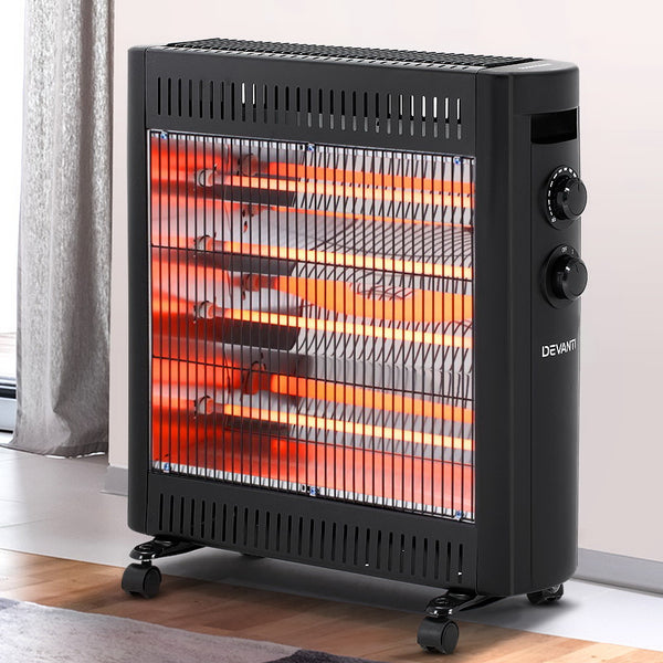 Devanti 2200W Infrared Radiant Heater Portable Electric Convection Heating Panel Tristar Online