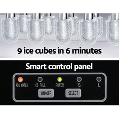 Devanti 12kg Ice Maker Machine w/Self Cleaning Portable Ice Cube Tray 2L White Tristar Online