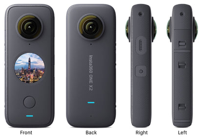 Insta360 ONE X2 360 Degree Waterproof Action Camera, Touch Screen, AI Editing, Live Streaming, Webcam (Copy) Insta360