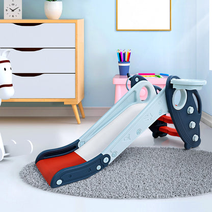 Keezi Kids Slide Set Outdoor Playground Basketball Hoop Ring Toddler Play Activity Indoor Tristar Online