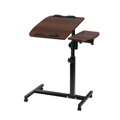 Artiss Laptop Table Desk Adjustable Stand - Walnut Tristar Online