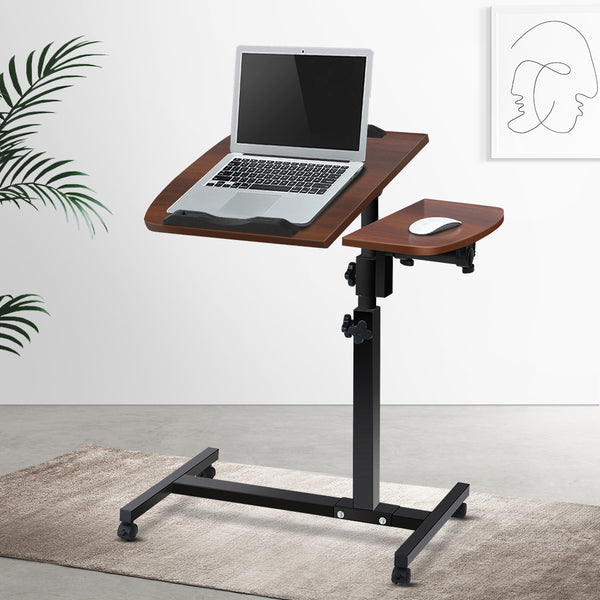 Artiss Laptop Table Desk Adjustable Stand - Walnut Tristar Online