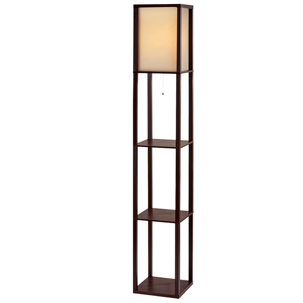 Artiss Floor Lamp Vintage Reding Light Stand Wood Shelf Storage Organizer Home Tristar Online