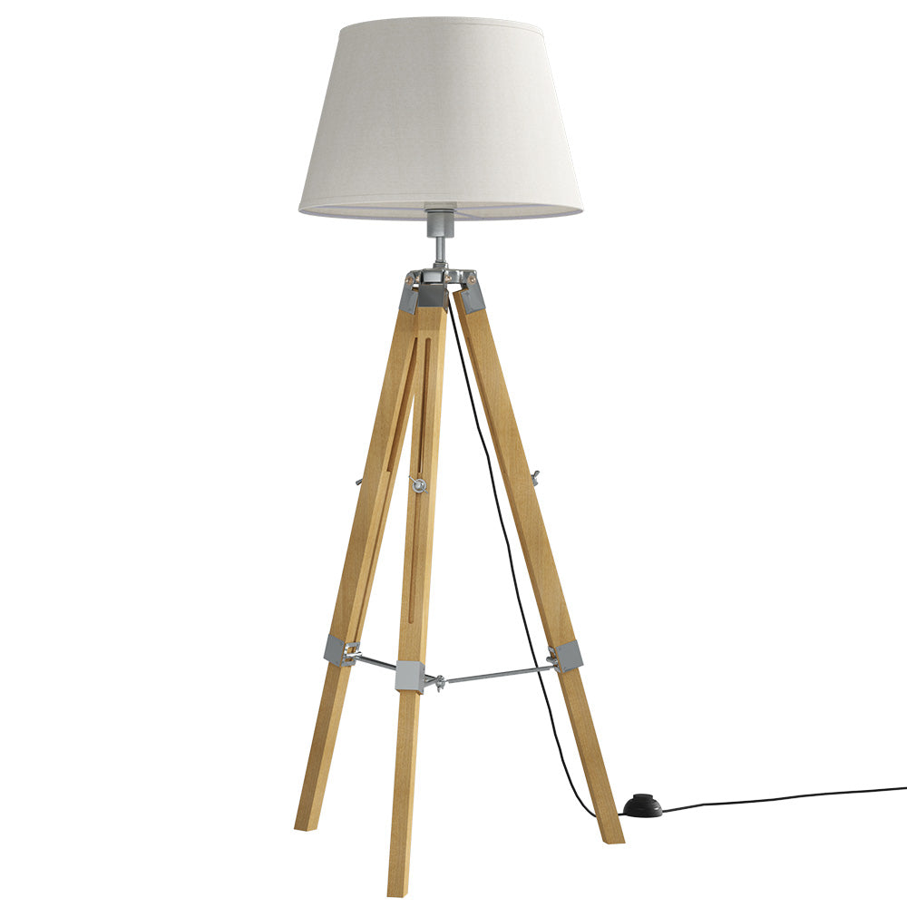 Artiss Floor Lamp Shelf Modern LED Storage Tripod Shelves Stand Room Light Tristar Online