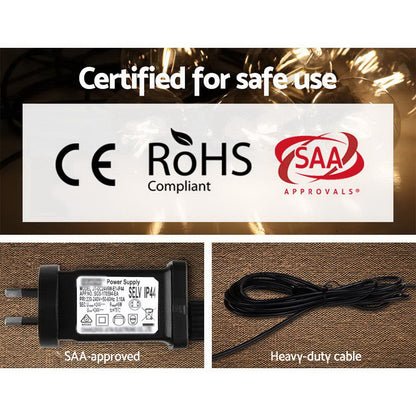 Jingle Jollys 23m LED Festoon String Lights 20 Bulbs Kits Wedding Party Christmas G80 Tristar Online