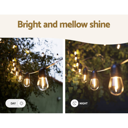 Jingle Jollys 14m Festoon Lights Christmas String Fairy Lights Outdoor Party Tristar Online