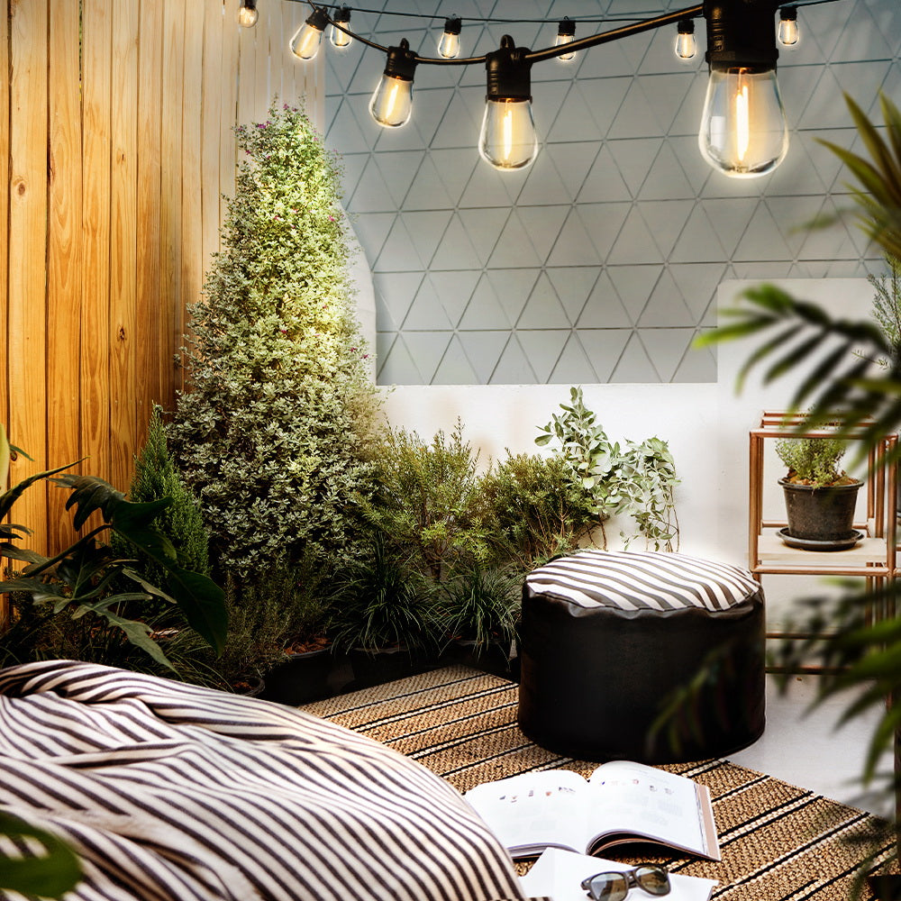 Jingle Jollys 17m Festoon String Lights Solar Wedding Party Waterproof Outdoor Tristar Online