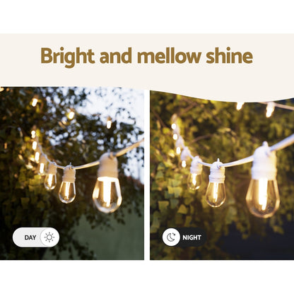 Jingle Jollys 41m LED Festoon Light Outdoor String Lights Christmas Party Decor Tristar Online