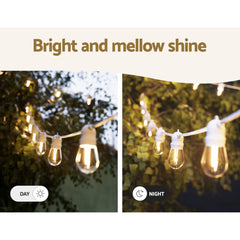 Jingle Jollys 41m LED Festoon Light Outdoor String Lights Christmas Party Decor Tristar Online