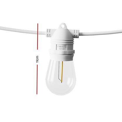 Jingle Jollys 59m LED Festoon Light Outdoor String Lights Christmas Party Tristar Online