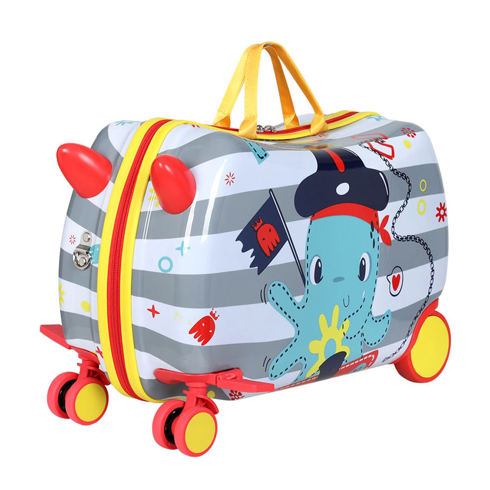 Wanderlite 17" Kids Ride On Luggage Children Suitcase Trolley Travel Octopus Tristar Online