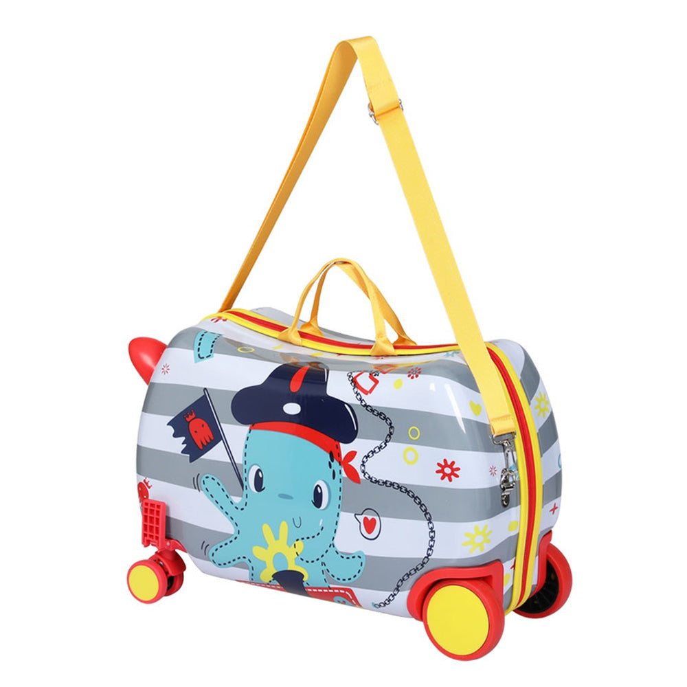 Wanderlite 17" Kids Ride On Luggage Children Suitcase Trolley Travel Octopus Tristar Online