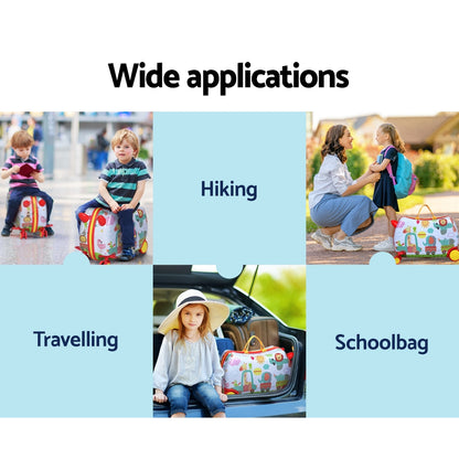 Wanderlite 17" Kids Ride On Luggage Children Suitcase Trolley Travel Zoo Tristar Online