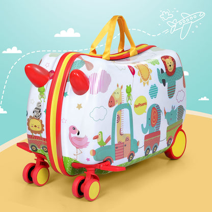 Wanderlite 17" Kids Ride On Luggage Children Suitcase Trolley Travel Zoo Tristar Online