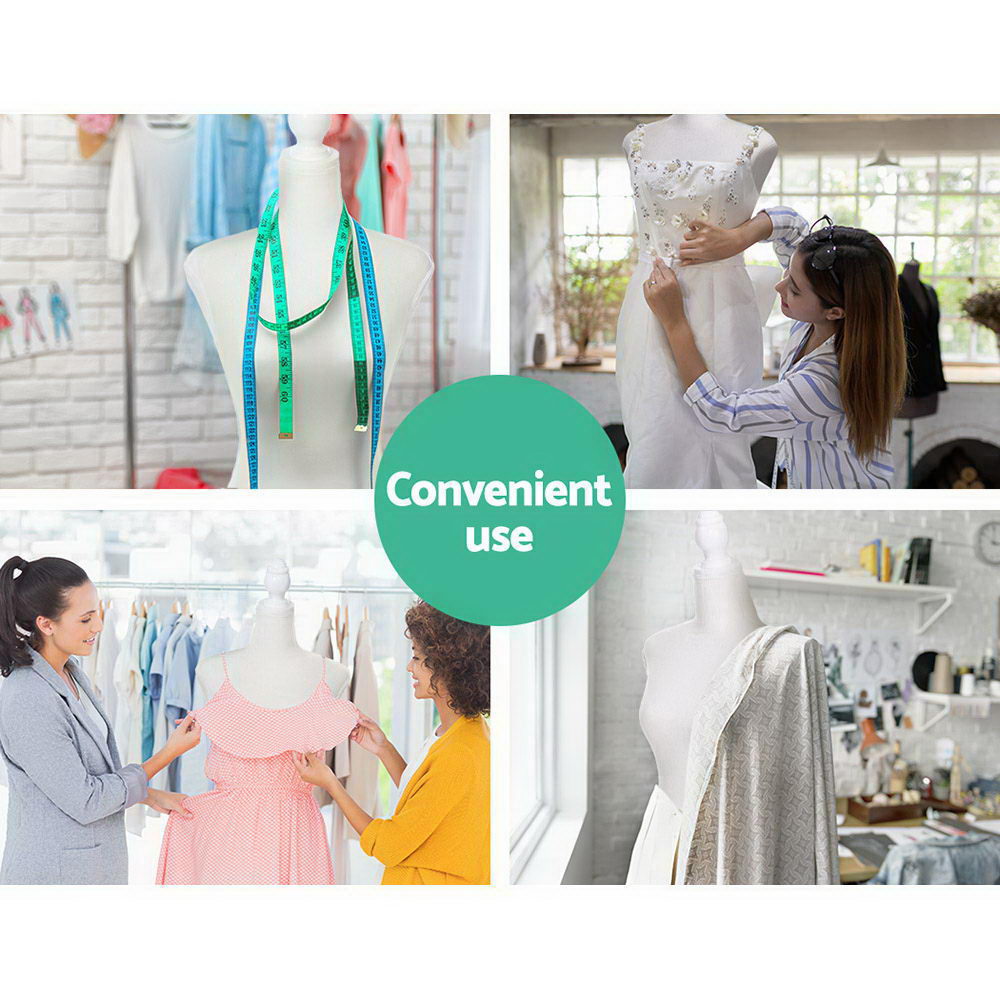 Female Mannequin 170cm Model Dressmaker Clothes Display Torso Tailor Wedding White Tristar Online