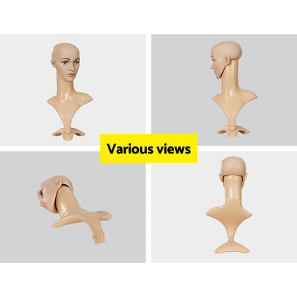 Embellir Female Mannequin Head Dummy Model Display Shop Stand Professional Use Tristar Online