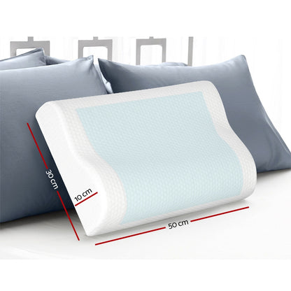 Giselle Bedding Set of 2 Cool Gell Memory Foam Pillows Tristar Online