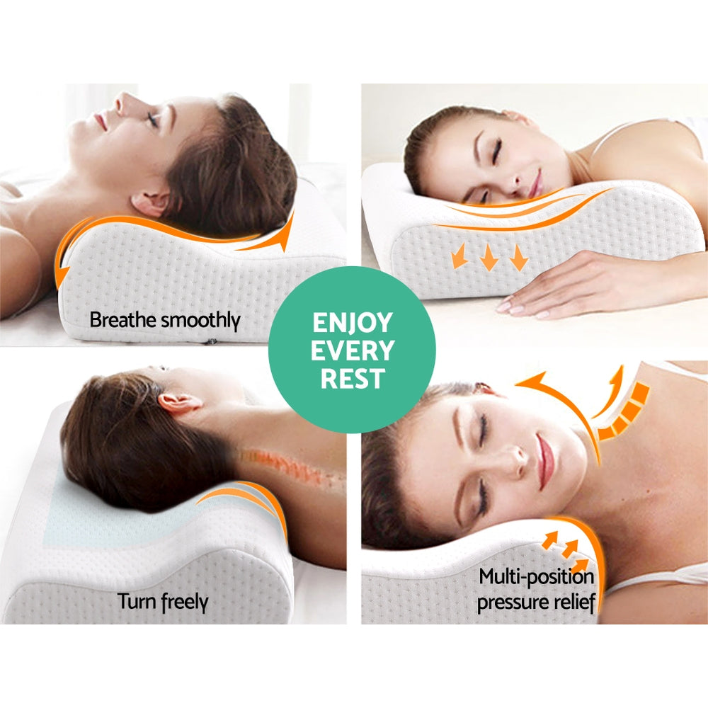 Giselle Bedding Set of 2 Cool Gell Memory Foam Pillows Tristar Online
