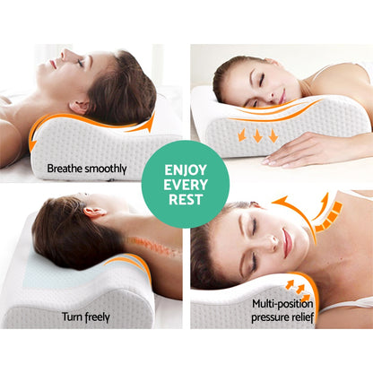 Giselle Bedding Set of 2 Cool Gell Memory Foam Pillows Tristar Online