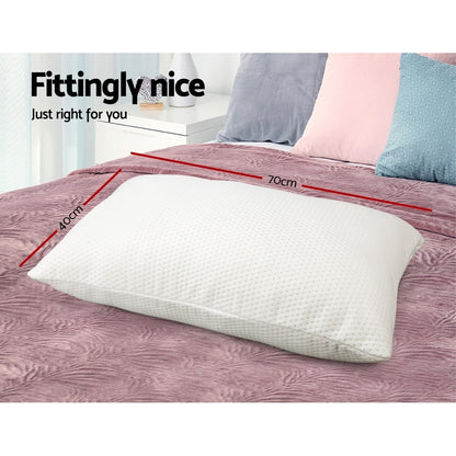 Giselle Bedding Set of 2 Visco Elastic Memory Foam Pillows Tristar Online