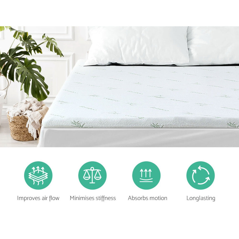 Giselle Bedding 11-zone Memory Foam Mattress Topper 8cm - Single Tristar Online