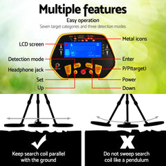 Metal Detector Pinpointer Deep Sensitive Searching Treasure Gold Hunt Digger 180MM Tristar Online